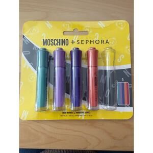 MOSHINO + SEPHORA Liquid Markers Lip Set of 4 Liquid Matte Lipsticks NEW